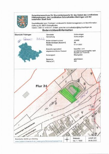 Gewerbegrundstück zum Kauf 71.000 € 1.780 m²<br/>Grundstück Hinternah Schleusingen 98553