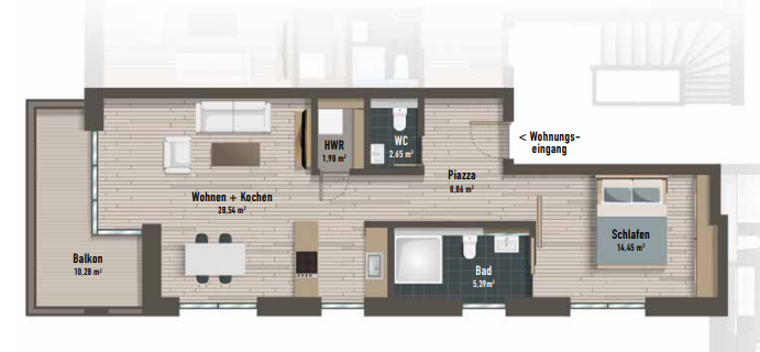 Wohnung zum Kauf provisionsfrei 510.000 € 2 Zimmer 67 m²<br/>Wohnfläche Neu-Schwachhausen Bremen 28213