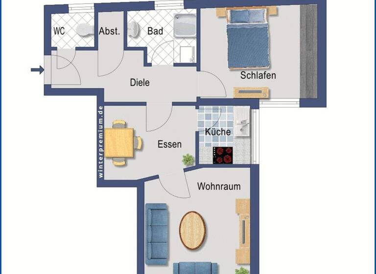 Wohnung zum Kauf provisionsfrei 199.999 € 3 Zimmer 50,1 m² Biberach 88400