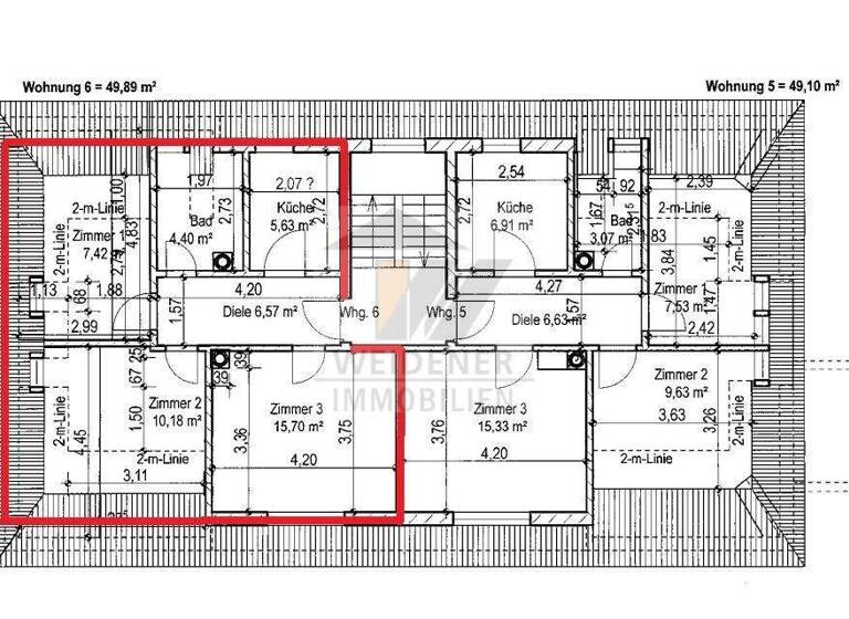 Wohnung zur Miete 360 € 3 Zimmer 50 m² 2. Geschoss Tschirchstraße 31 Pforten Gera 07546