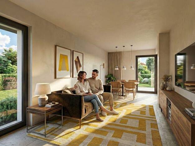 Wohnung zum Kauf - Neubau provisionsfrei 216.630 € 2 Zimmer 48,1 m² EG Mozartstraße 4 Ostenland Delbrück 33129