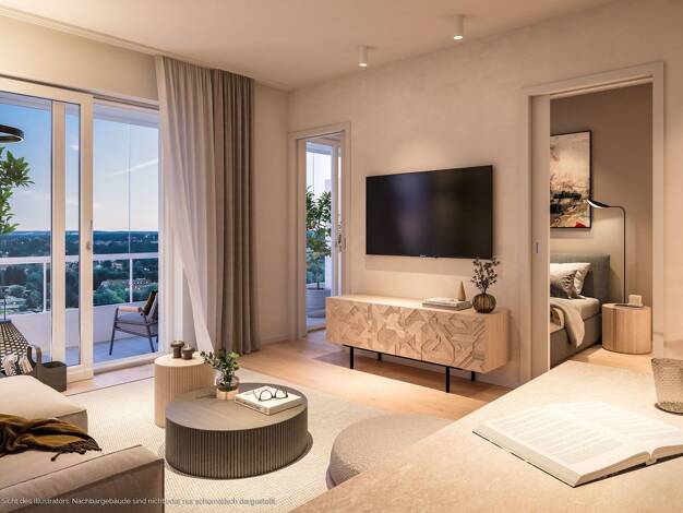 Wohnung zum Kauf - Erstbezug provisionsfrei 136.482 € 1 Zimmer 31,7 m² 1. Geschoss Franz-Heubl-Straße 1 Ramersdorf-Perlach München 81735