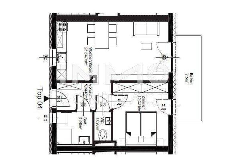 Wohnung zur Miete 460 € 46,8 m² 1. Geschoss Augasse 94 Gösting Graz,13.Bez.:Gösting 8051