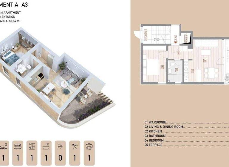Wohnung zum Kauf 575.000 € 2 Zimmer 48 m² 1. Geschoss Opatija 0