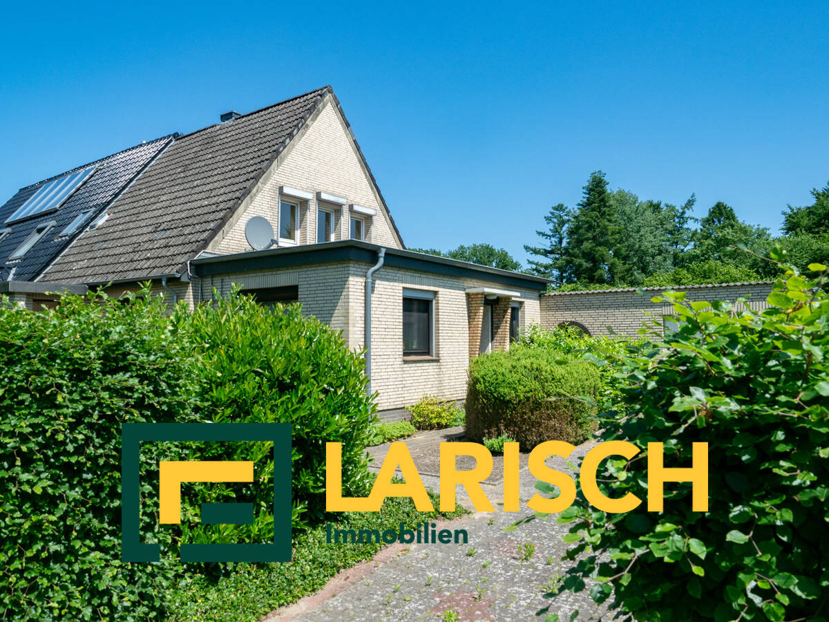 Immobilie in Hasloh - Ihr neues Zuhause mit Gartenfreiheit auf großzügigem Grundstück - Doppelhaushälfte mit Entwicklungspotenzial - Bild 0