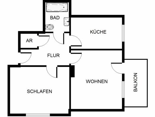 Wohnung zur Miete 479 € 3,5 Zimmer 72,2 m² 6. Geschoss Timmerbrinksweg 4 Hassel Gelsenkirchen-Nord 45896