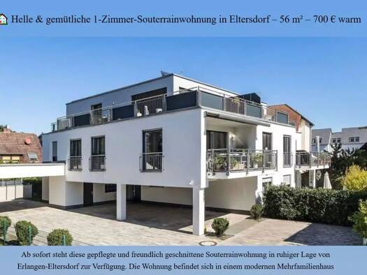 Wohnung zur Miete 700 € 1 Zimmer 56 m² frei ab 01.01.2026 Eltersdorf Erlangen 91058