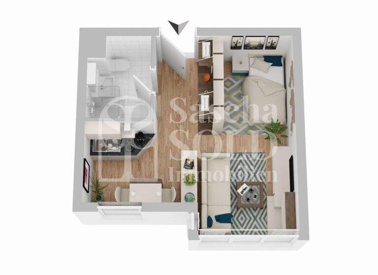 Studio zum Kauf 65.000 € 1 Zimmer 27,8 m² 1. Geschoss Dudweiler Saarbrücken 66125