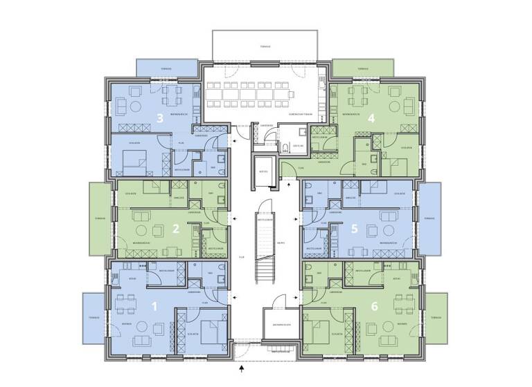 Wohnung zum Kauf - Neubau provisionsfrei als Kapitalanlage geeignet 182.300 € 2 Zimmer 50,7 m²<br/>Wohnfläche ab 50,7 m²<br/>Teilbarkeit Augustfehn I Apen 26689