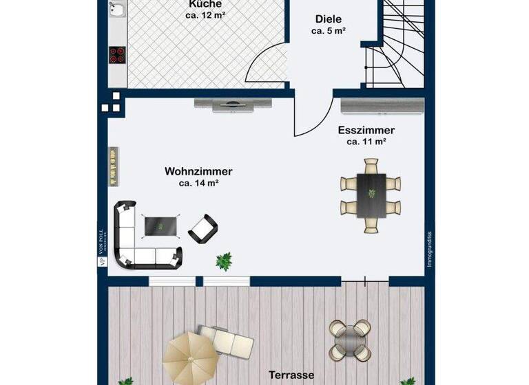 Reihenmittelhaus zum Kauf 279.000 € 4 Zimmer 110 m² 202 m² Grundstück Saarlouis 66740