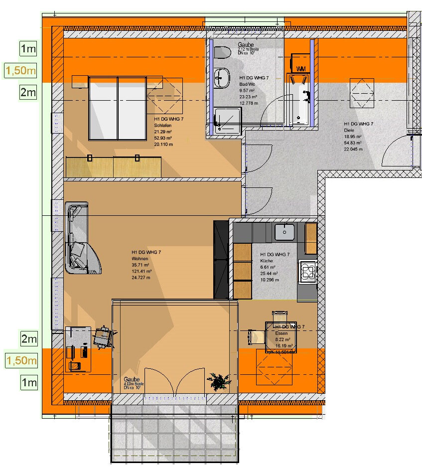 Wohnung zur Miete 1.325 € 3,5 Zimmer 88 m²<br/>Wohnfläche 2.<br/>Geschoss ab sofort<br/>Verfügbarkeit Bahnhofstr. 13a, Hörlkofen Wörth Wörth 85457