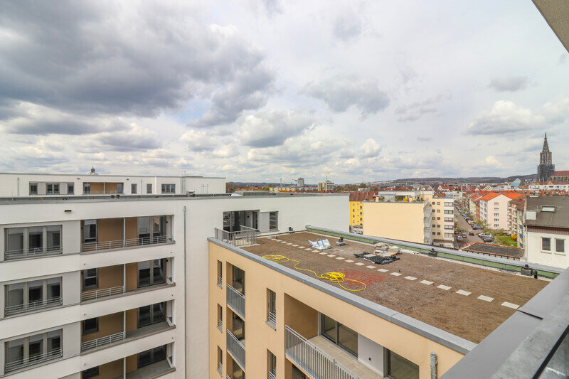 Penthouse zur Miete 765 € 2 Zimmer 54,6 m²<br/>Wohnfläche 6.<br/>Geschoss 01.01.2025<br/>Verfügbarkeit Von-Hünefeld-Straße 20+22 Stadtmitte Neu-Ulm 89231