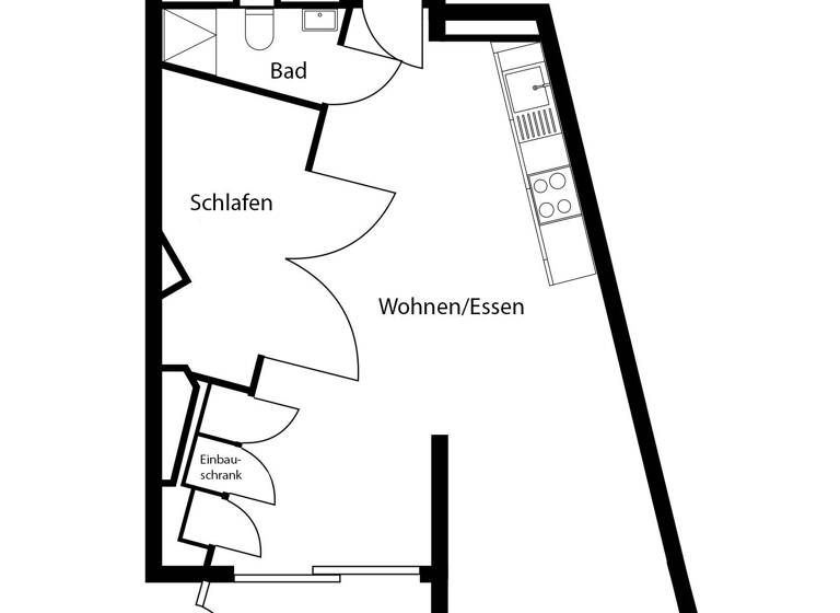 Wohnung zur Miete 1.525 € 1 Zimmer 46 m²<br/>Wohnfläche 2.<br/>Geschoss Johannisplatz 3 Mitte Berlin 10117