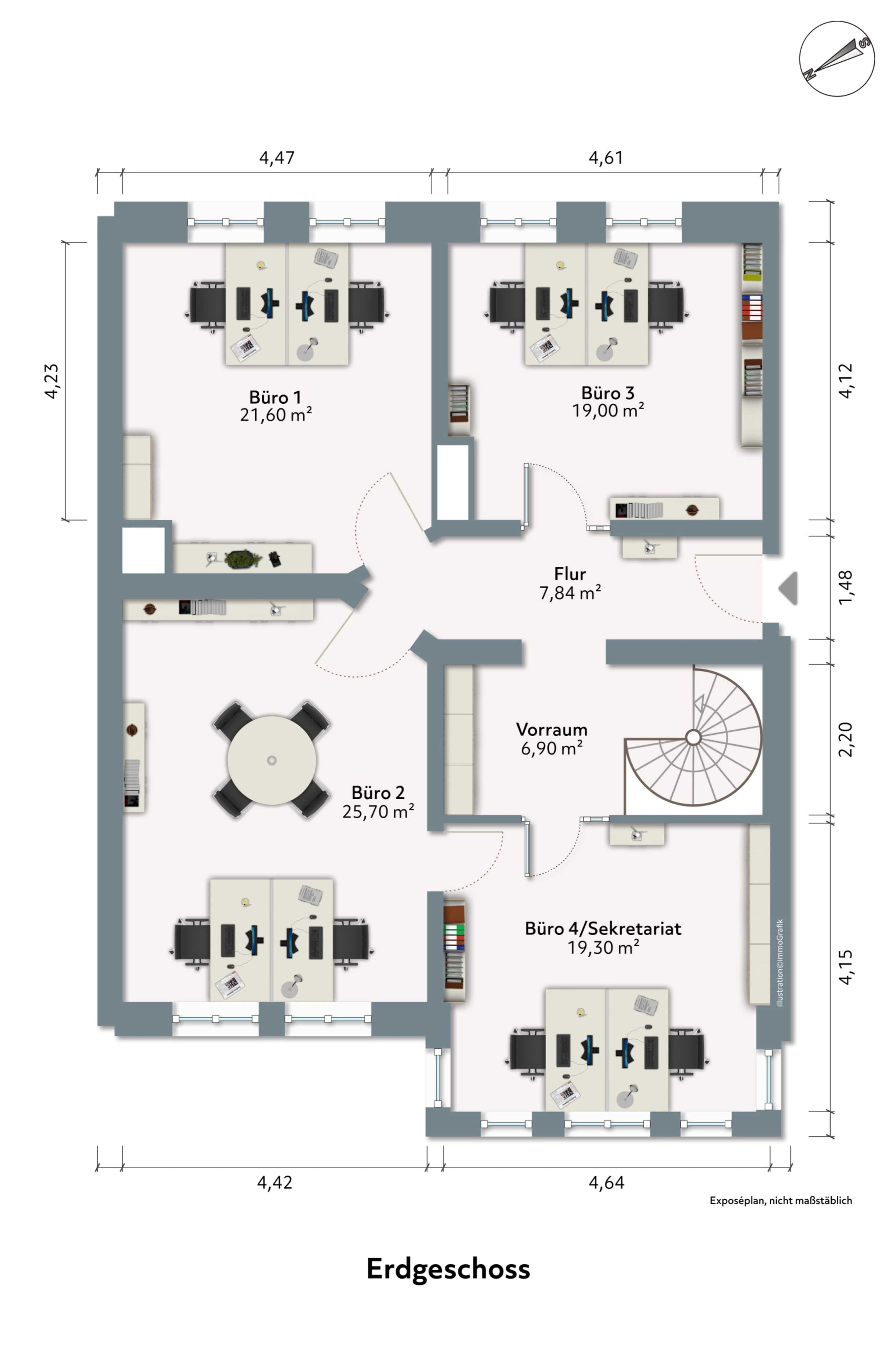 Büro-/Praxisfläche zur Miete provisionsfrei 10,13 € 6 Zimmer Hasselbachplatzviertel Magdeburg 39104