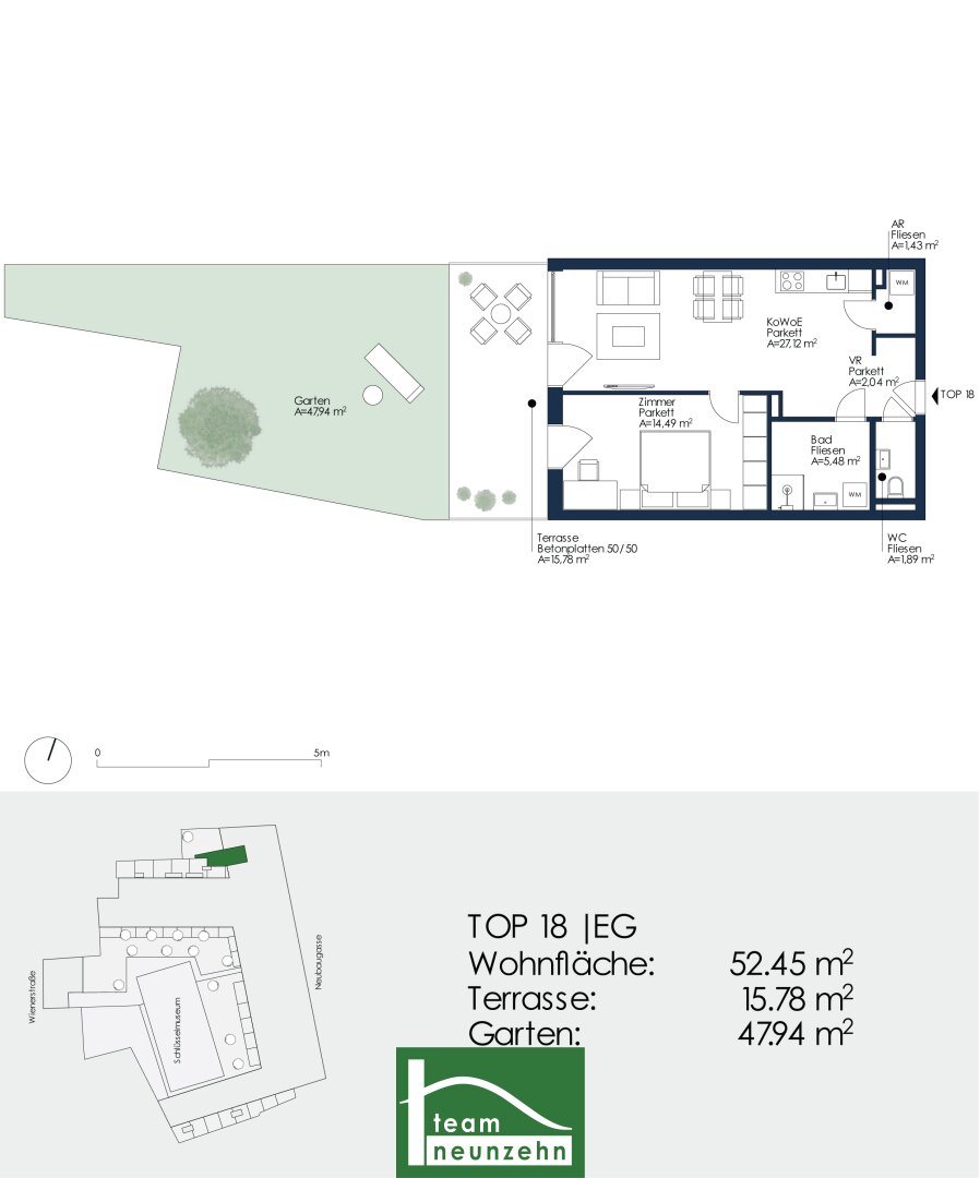 Wohnung zur Miete 584 € 2 Zimmer 52,5 m²<br/>Wohnfläche EG<br/>Geschoss Neubaugasse 45 Lend Graz 8020