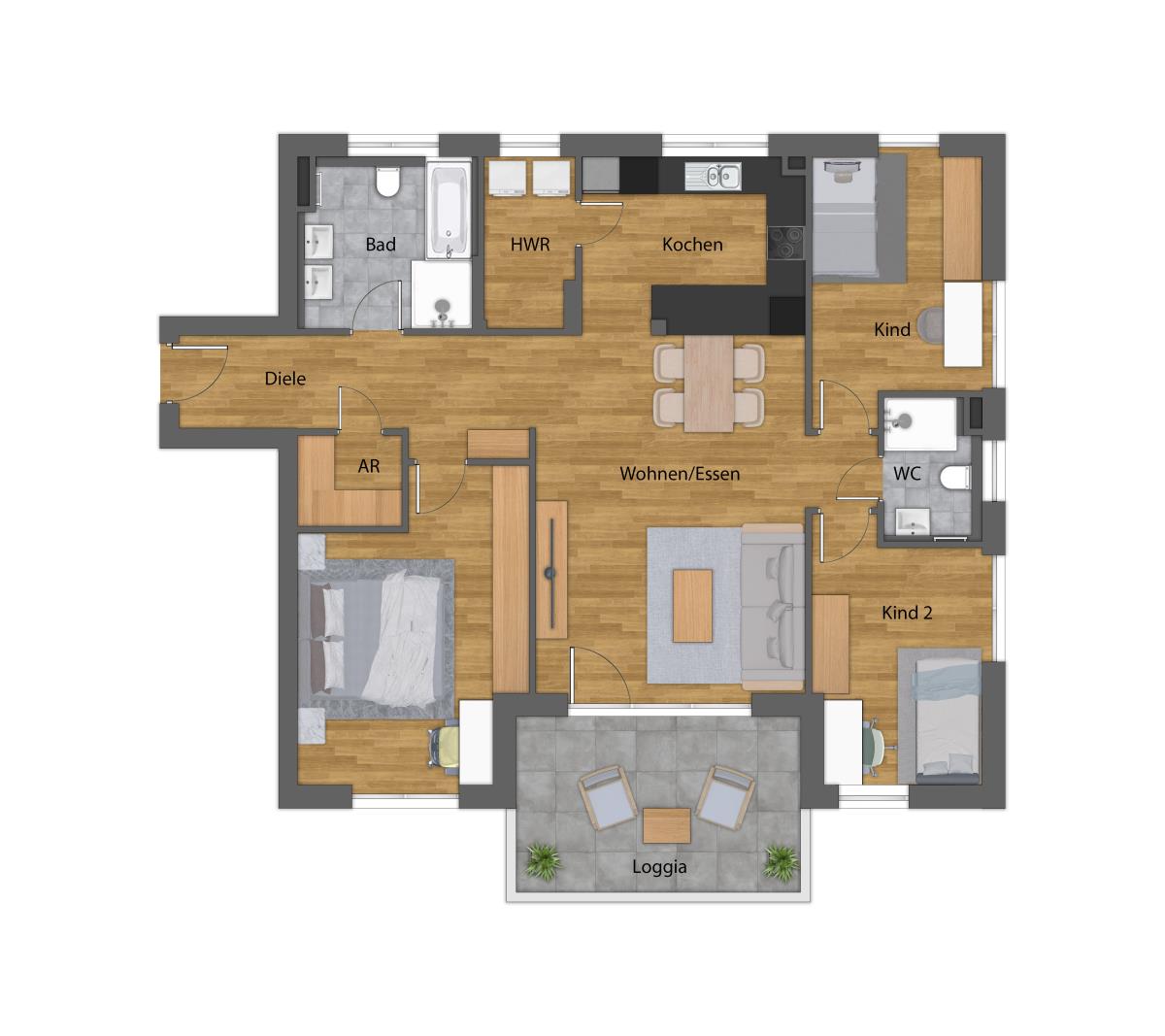 Wohnung zum Kauf provisionsfrei 656.000 € 4 Zimmer 111 m²<br/>Wohnfläche Tettnang Tettnang 88069