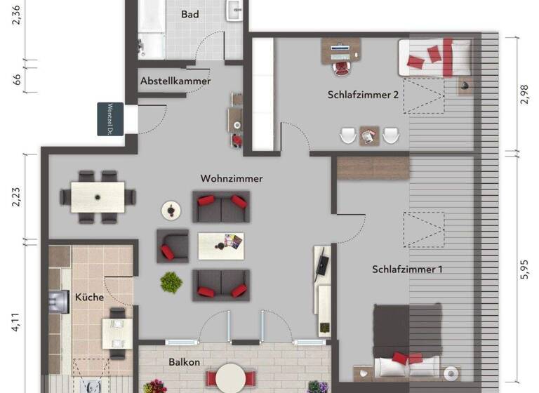 Wohnung zum Kauf provisionsfrei 320.000 € 3 Zimmer 81,5 m² 3. Geschoss Wedel 22880