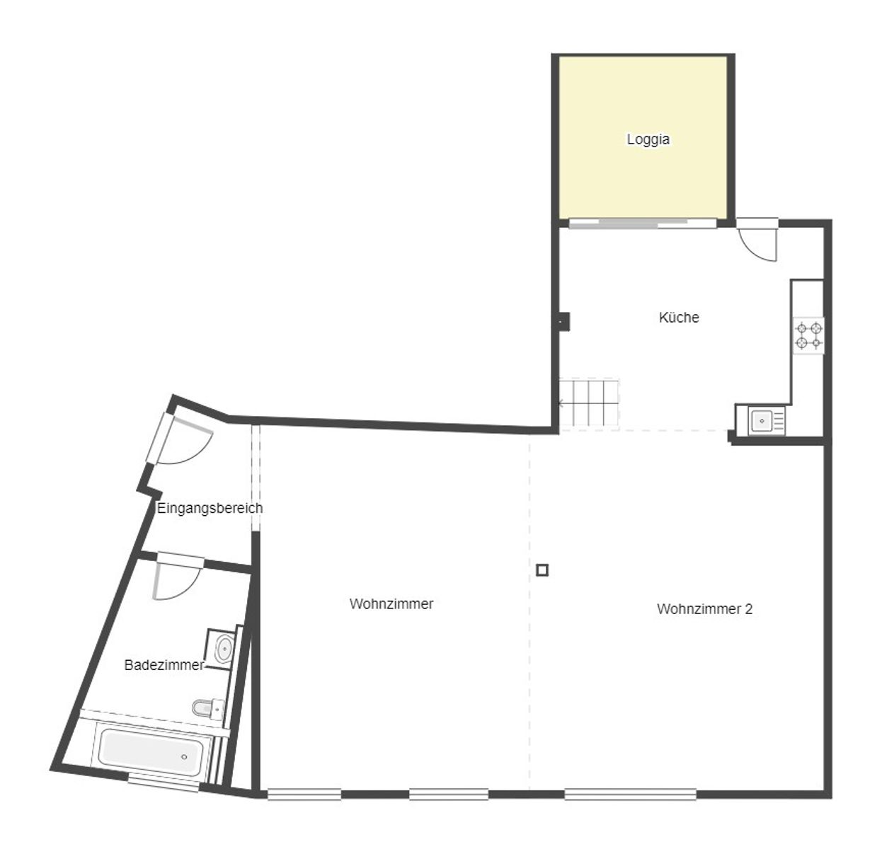 Wohnung zum Kauf 179.999 € 1 Zimmer 64 m²<br/>Wohnfläche 3.<br/>Geschoss Gladbach Mönchengladbach 41061