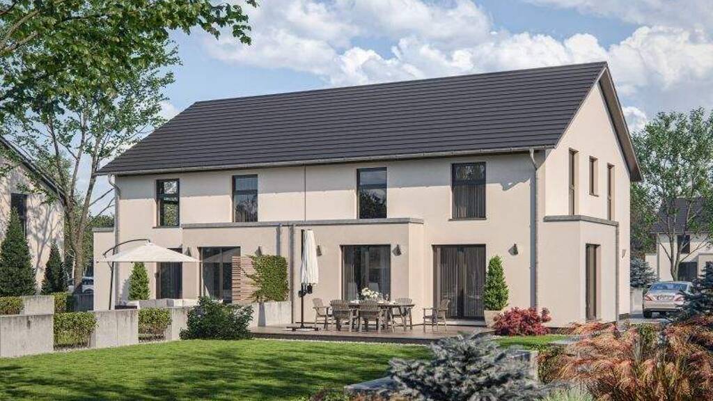 Doppelhaushälfte zum Kauf 411.990 € 4 Zimmer 136 m² 264 m² Grundstück Schornsheim 55288