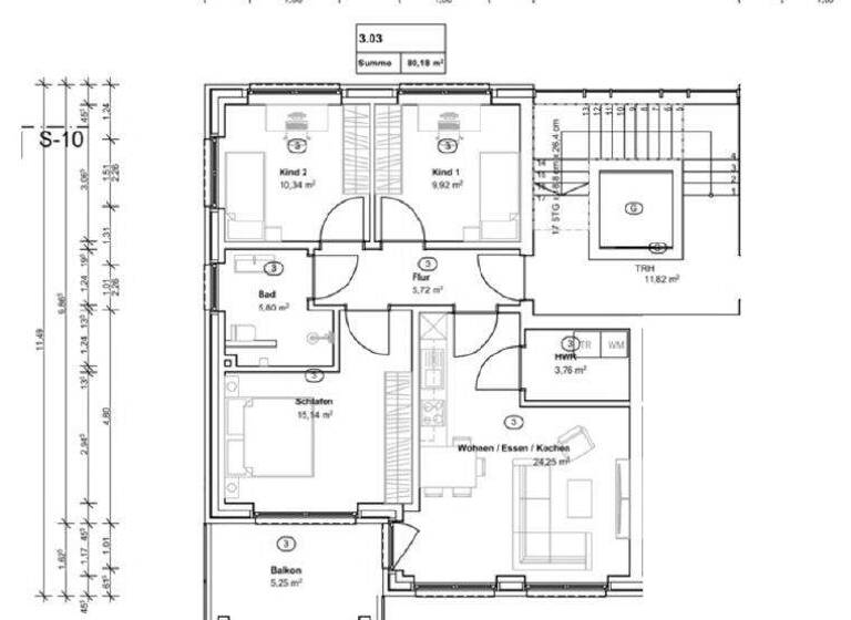 Wohnung zur Miete - Erstbezug 741 € 4 Zimmer 80,2 m² 1. Geschoss Sögel 49751