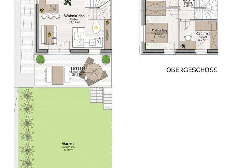 Maisonette zum Kauf provisionsfrei 336.571 € 4 Zimmer 82,3 m² Wildon 8410