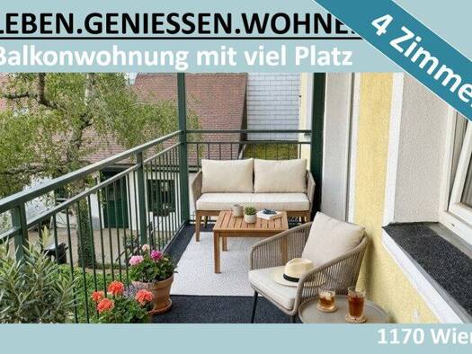 Wohnung zur Miete 1.031 € 4 Zimmer 84,1 m² 1. Geschoss Klopstockgasse Wien 1170