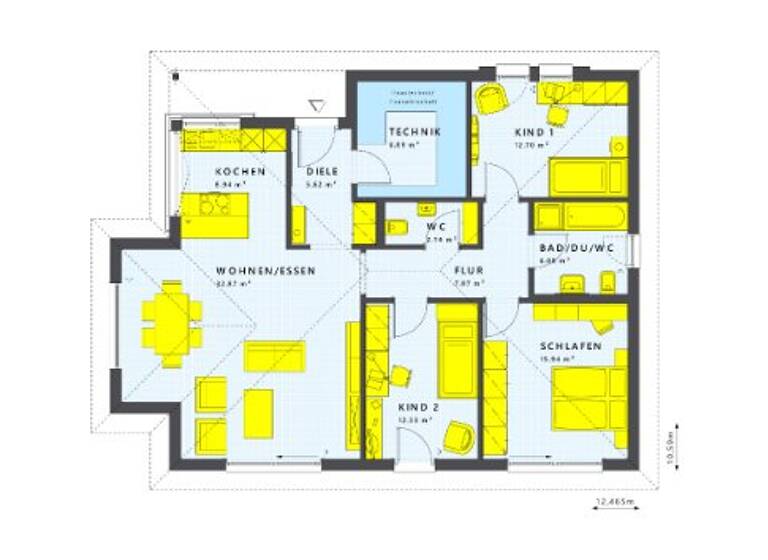 Bungalow zum Kauf 888.878 € 2,5 Zimmer 113 m² 528 m² Grundstück Hemmenhofen Gaienhofen-Hemmenhofen 78343