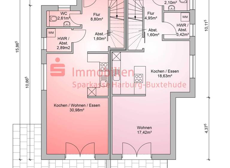 Doppelhaushälfte zum Kauf - Erstbezug 510.000 € 4 Zimmer 124,5 m² 853 m² Grundstück Tostedt 21255