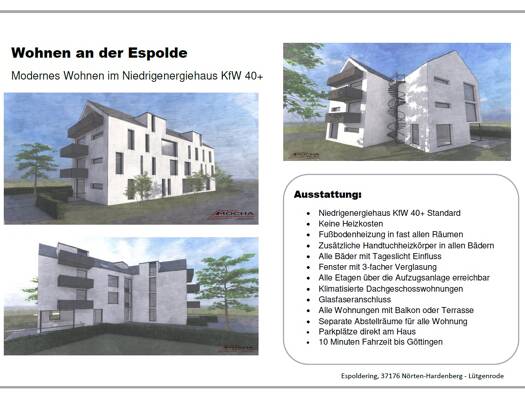 Wohnung zur Miete 1.000 € 3,5 Zimmer 86 m² frei ab 01.10.2026 Espoldeweg Wolbrechtshausen Nörten-Hardenberg 37176