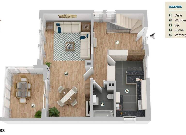 Einfamilienhaus zum Kauf 167.000 € 4 Zimmer 121 m² 370 m² Grundstück Steinbeck Recke 49509