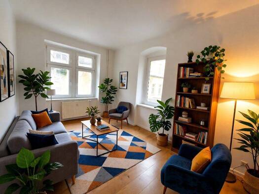 Wohnung zur Miete 839 € 2 Zimmer 58,8 m² 1. Geschoss Hechtstraße 15 Leipziger Vorstadt Dresden 01097