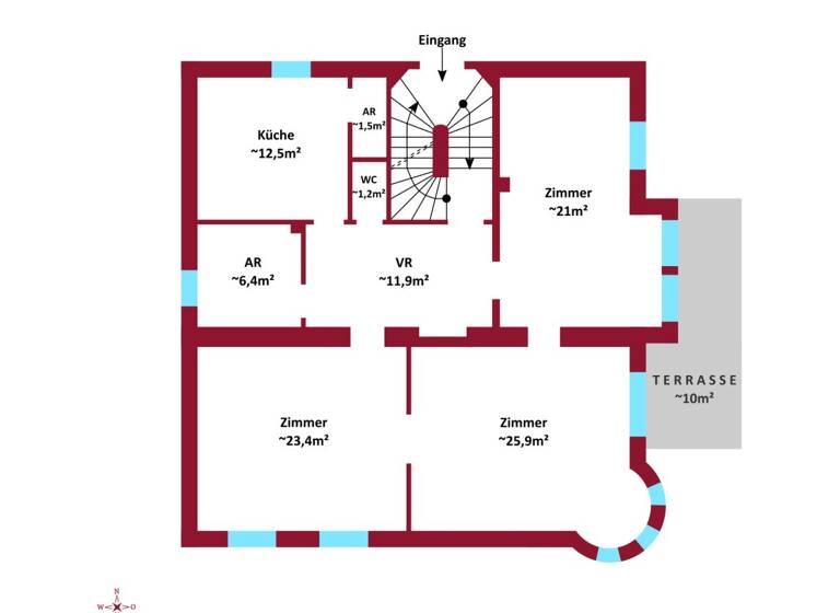 Haus zum Kauf 1.290.000 € 8 Zimmer 209 m² 779 m² Grundstück Baden 2500
