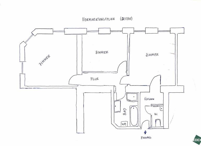 Wohnung zum Kauf 348.890 € 3 Zimmer 76 m² 2. Geschoss Wien 1160