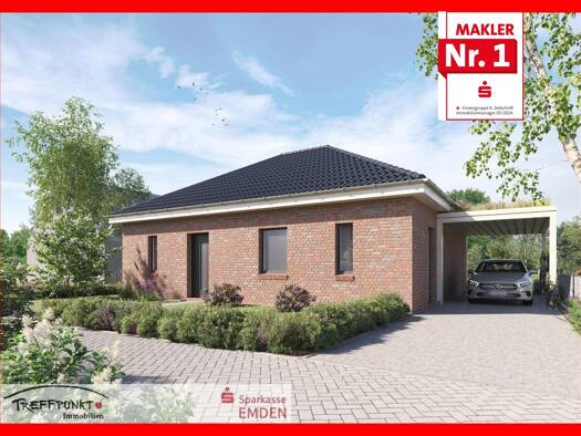 Bungalow zum Kauf - Erstbezug provisionsfrei 369.500 € 2 Zimmer 95 m² 300 m² Grundstück Emden 26721