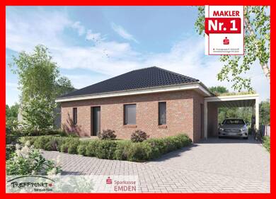 Bungalow zum Kauf - Neubau provisionsfrei 369.500 € 2 Zimmer 95 m² 300 m² Grundstück Conrebbersweg Emden 26721