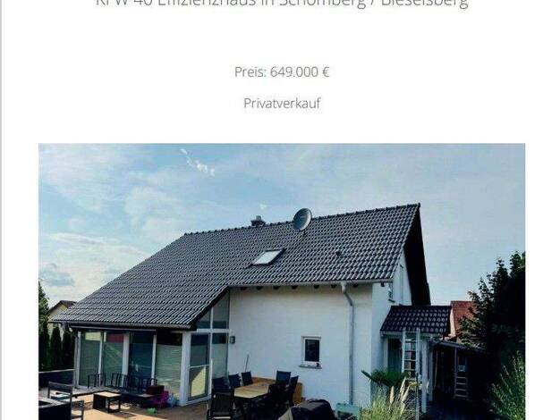 Einfamilienhaus zum Kauf provisionsfrei 649.000 € 5 Zimmer 140 m² 581 m² Grundstück Bieselsberg Schömberg 75328