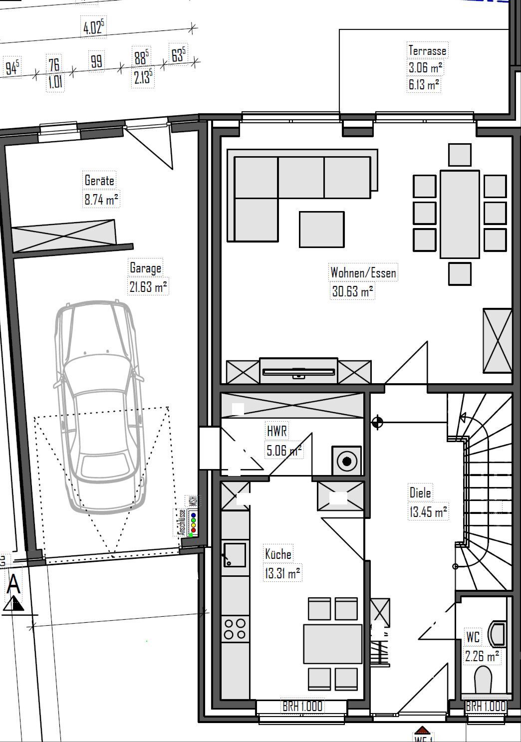 Doppelhaushälfte zur Miete 1.449 € 4 Zimmer 126,5 m²<br/>Wohnfläche ab sofort<br/>Verfügbarkeit Wermeyers Kamp 1A Ueffeln Bramsche 49565