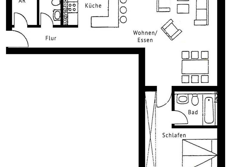 Wohnung zum Kauf 240.000 € 2 Zimmer 77 m²<br/>Wohnfläche 1.<br/>Geschoss Zentrum-Nord Leipzig 04105