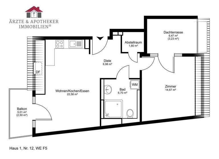 Wohnung zum Kauf - Erstbezug 439.000 € 2 Zimmer 55,8 m² Poppenbüttel Hamburg 22399