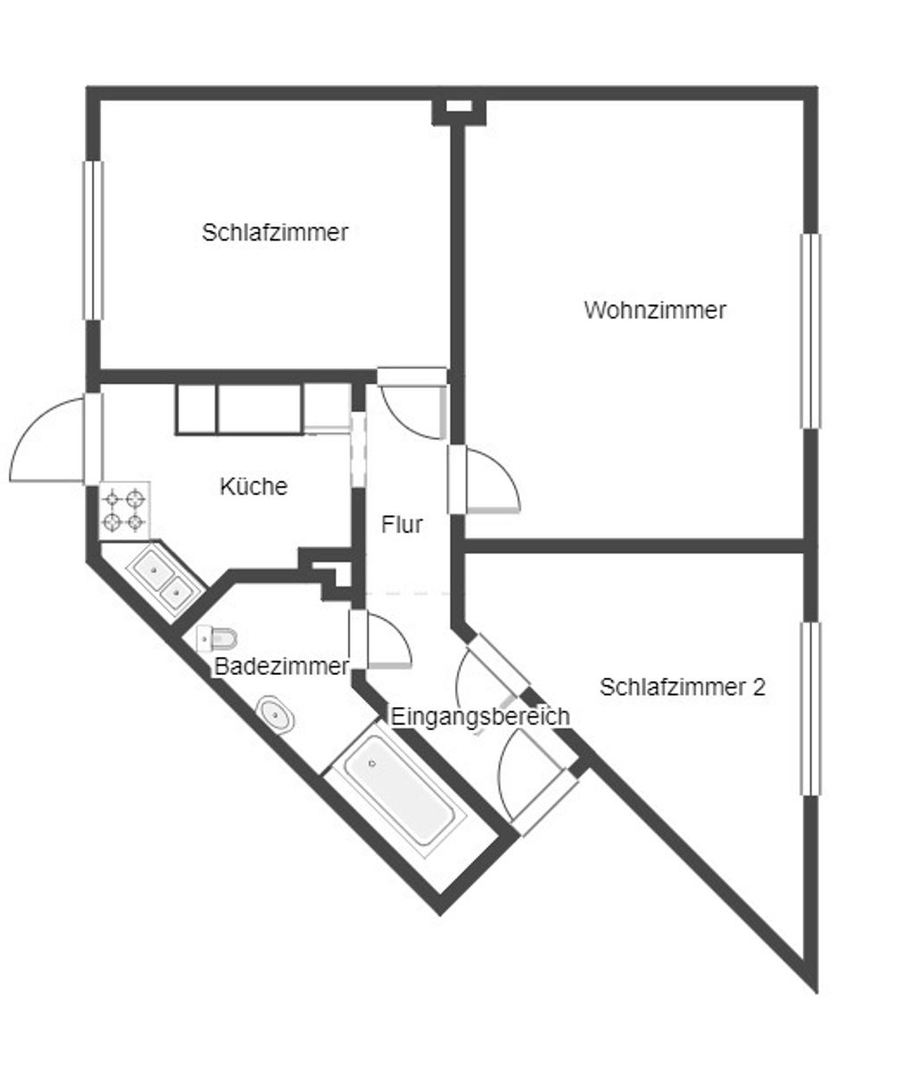 Wohnung zum Kauf 149.000 € 3 Zimmer 66,2 m²<br/>Wohnfläche EG<br/>Geschoss Hastedt Bremen 28207