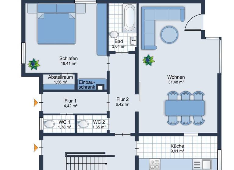 Wohnung zum Kauf provisionsfrei 218.000 € 2 Zimmer 79 m² Meimsheim Brackenheim 74336