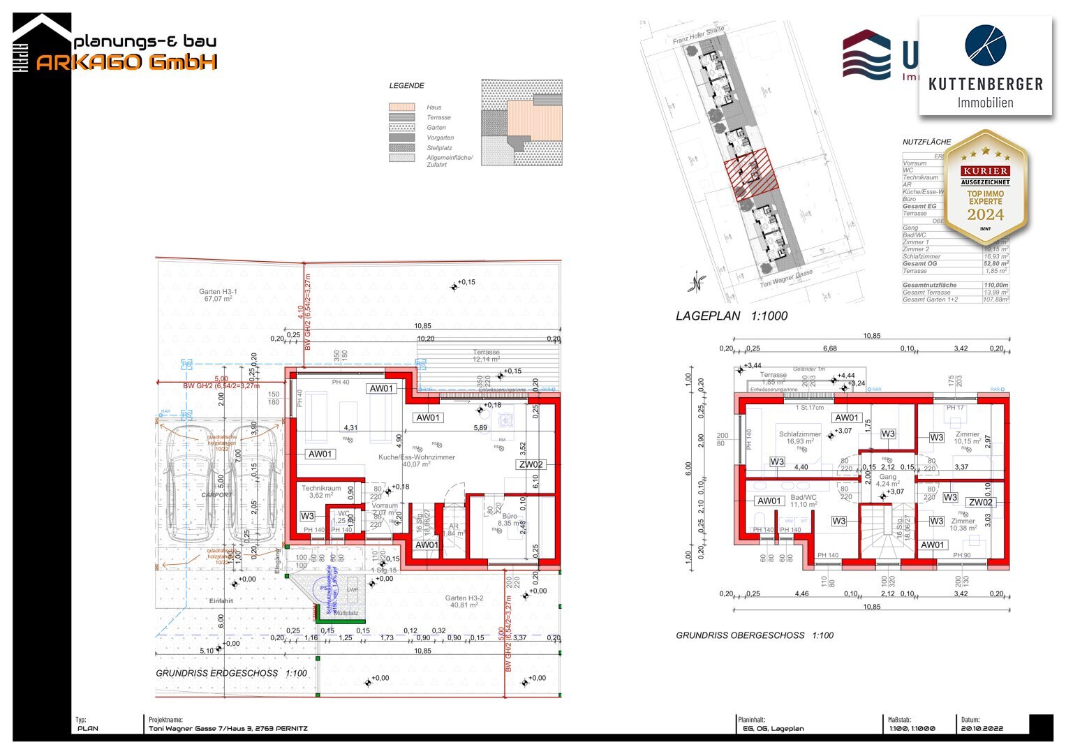 Doppelhaushälfte zum Kauf 350.000 € 5 Zimmer 110 m²<br/>Wohnfläche Pernitz 2763