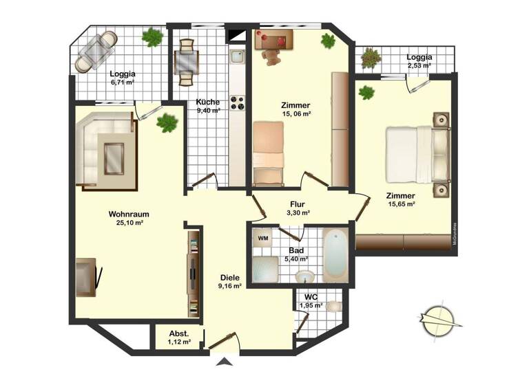Wohnung zum Kauf 352.000 € 3 Zimmer 86,6 m² 2. Geschoss Wörgl 6300