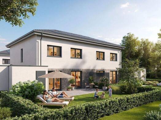Doppelhaushälfte zum Kauf - Neubau 599.500 € 4 Zimmer 135,1 m² 434 m² Grundstück frei ab 15.12.2027 Hauptstraße 37 Vanikum Rommerskirchen 41569