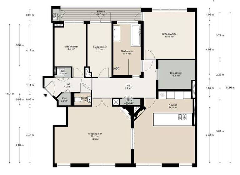 Haus zum Kauf 1.250.000 € 5 Zimmer 124 m² tintorettostraat 10 1 amsterdam 1077 RT