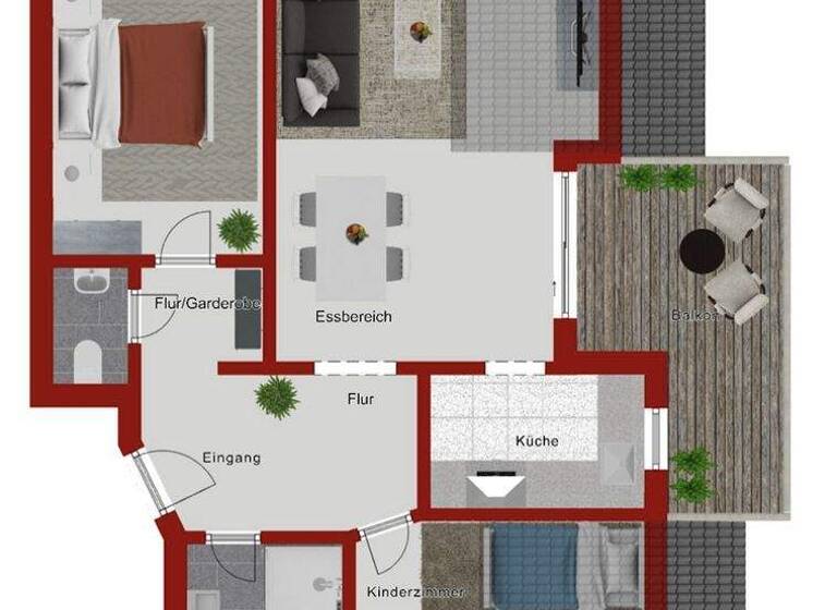 Wohnung zum Kauf 239.000 € 3,5 Zimmer 66,9 m² EG Singen 78224