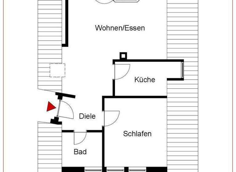 Wohnung zum Kauf 155.000 € 2 Zimmer 58 m² 3. Geschoss Horb Horb am Neckar 72160