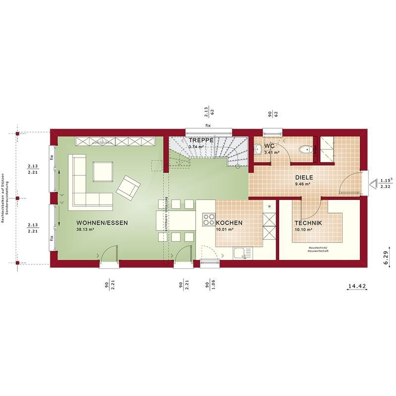 Haus zum Kauf 721.992 € 5 Zimmer 151 m²<br/>Wohnfläche 580 m²<br/>Grundstück Handorf Münster-Handorf 48157