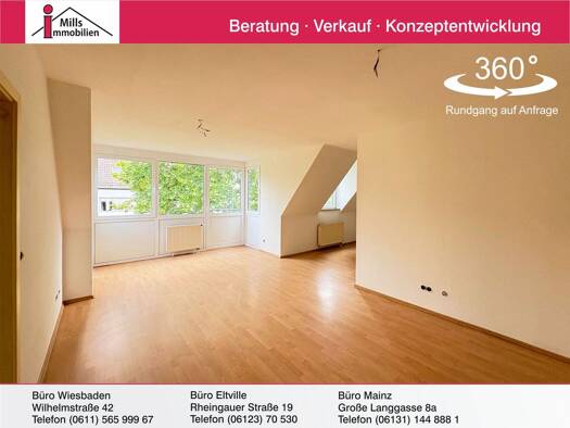 Wohnung zum Kauf 265.000 € 2 Zimmer 60 m² 5. Geschoss Neustadt Mainz 55118