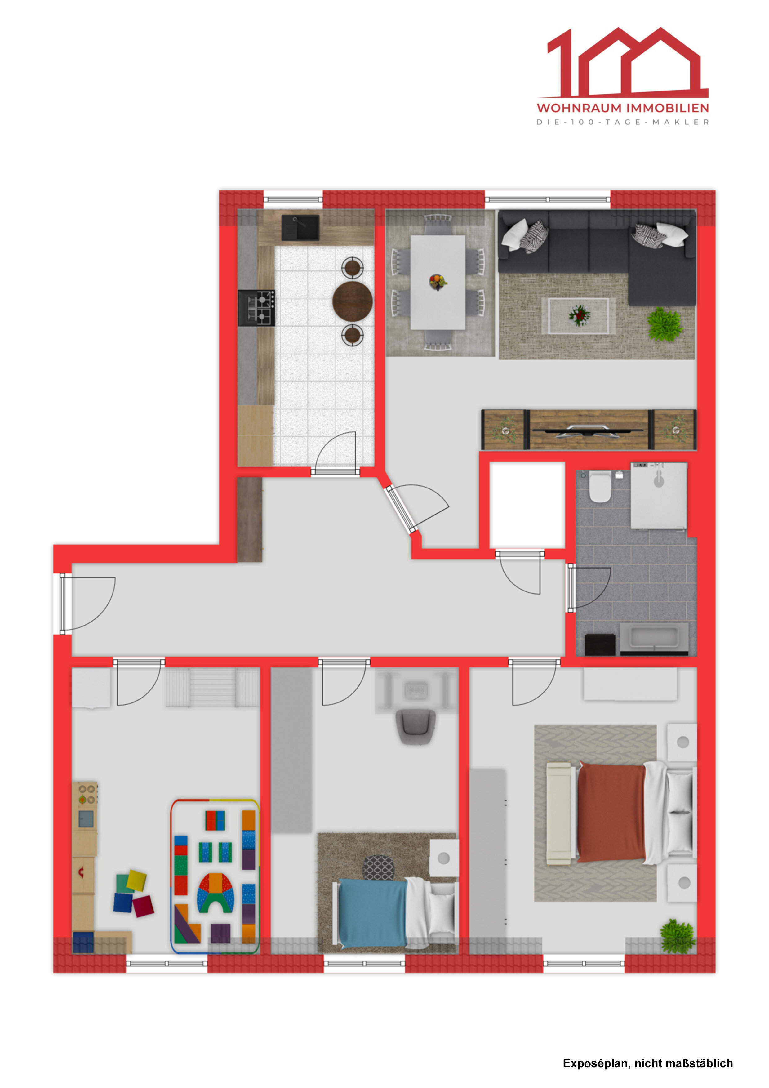 Wohnung zum Kauf 329.000 € 4 Zimmer 100 m²<br/>Wohnfläche 5.<br/>Geschoss Klinikum OF Offenbach am Main 63069